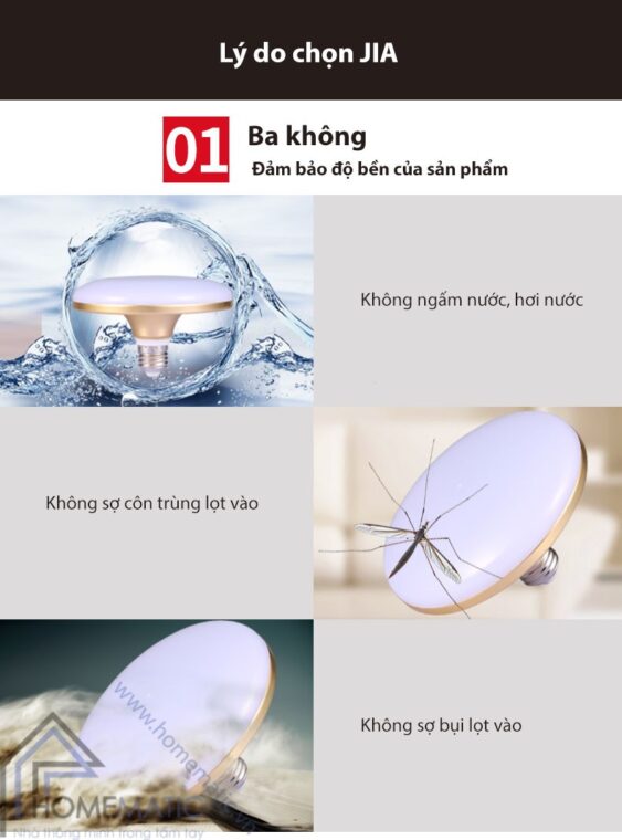 Bóng đèn LED đui xoáy lắp trần, trang trí JIA