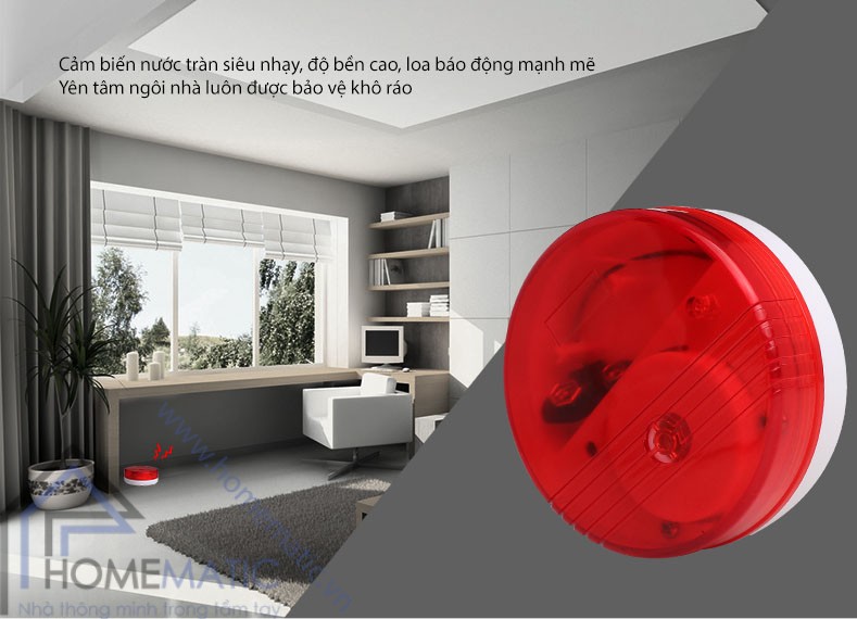 Cảm biến tràn nước có loa và đèn báo động HH-LS518B