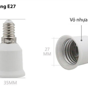 Đui đèn chuyển đổi E27 - E14 GREENLED LHCE