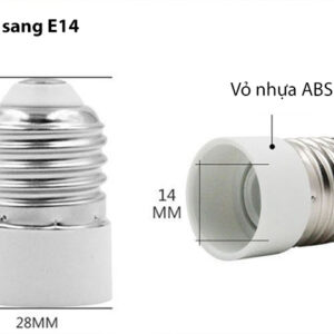 Đui đèn chuyển đổi E27 - E14 GREENLED LHCE