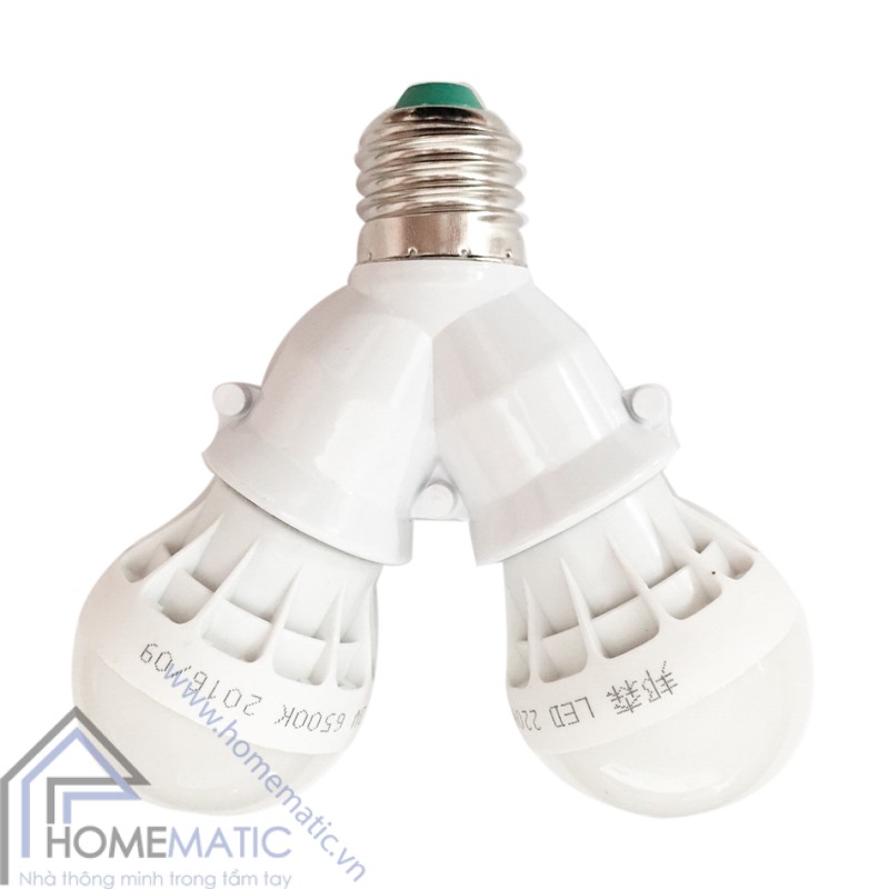 Đui đèn từ 1 chia nhiều đui chuẩn E27 GREENLED LHS