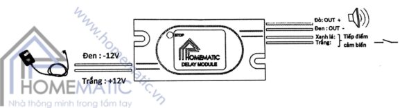 Module trễ thời gian chuyên dụng cho các cảm biến an ninh có dây HM-DLOFFV1