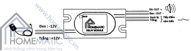 Module trễ thời gian chuyên dụng cho các cảm biến an ninh có dây HM-DLOFFV1