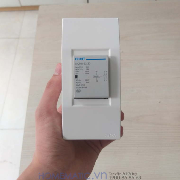 Khởi động Từ 1 Pha 63a Chint Nch863a