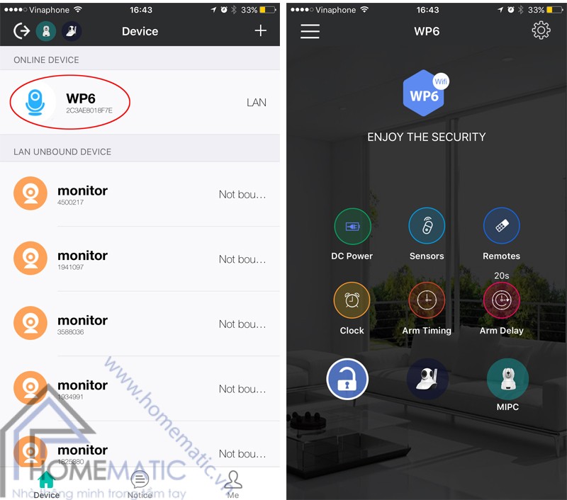 Bộ báo động chống trộm hồng ngoại học lệnh thông minh wifi KERUI KR-WP6