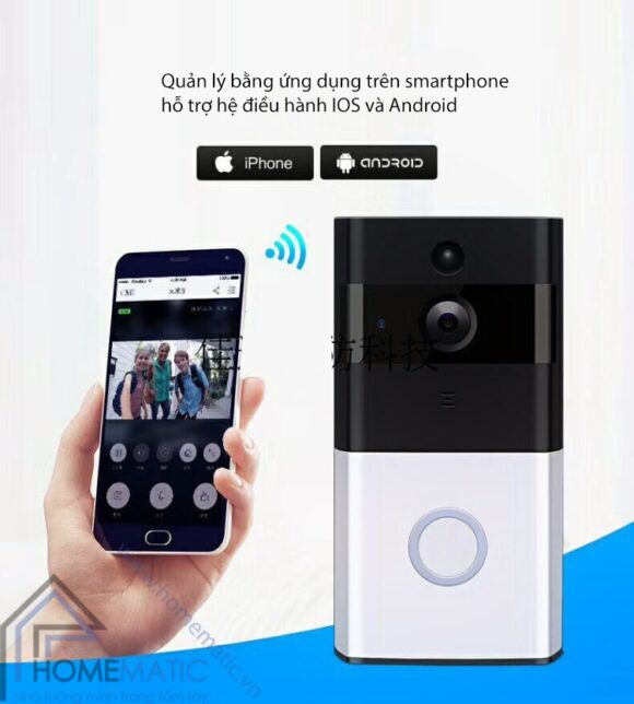 Chuông cửa có hình kết nối với điện thoại thông minh TOSEE TSE68