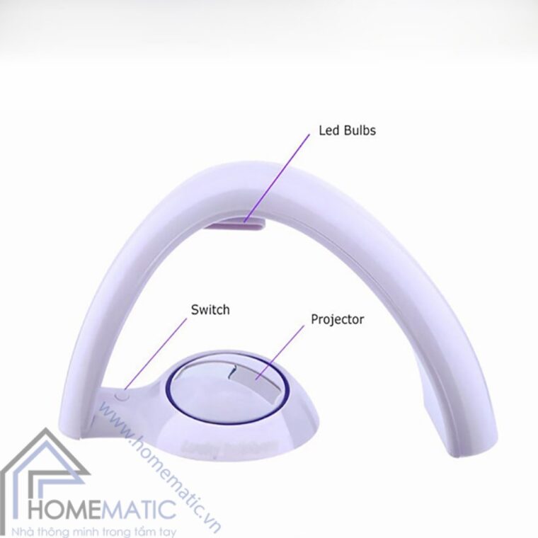 Đèn led trang trí cầu vồng kiêm đèn ngủ LUCKYRAINBOW LR1710