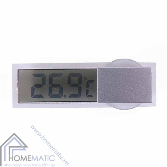 Đồng hồ đo nhiệt độ gắn kính siêu mỏng K-036 (Quà tặng không bán)