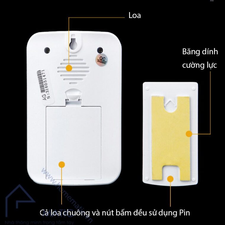 cacazi W906 su dung pin