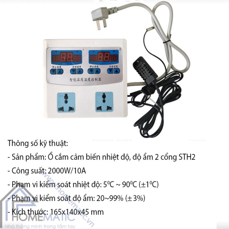 o cam 2 cong STH2 thong so ky thuat