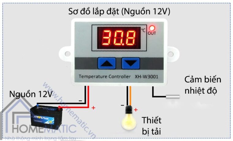XHW3001 lap dat (nguon 12V)