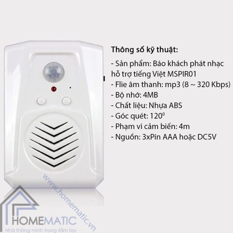 MSPIR01 thong so ky thuat