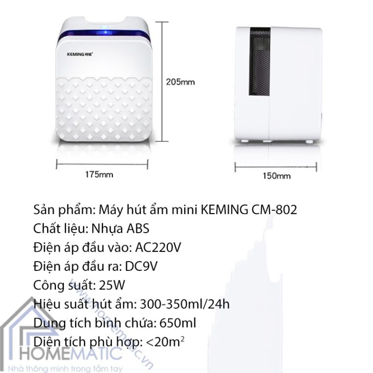 KEMING CM802 thong so ky thuat