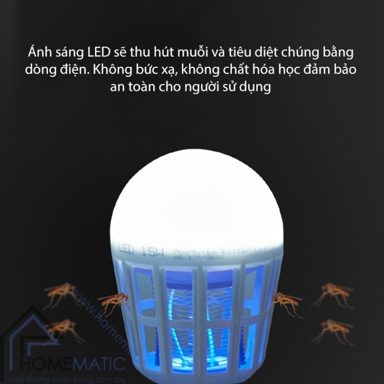 bong den bat muoi E27 thu hut muoi