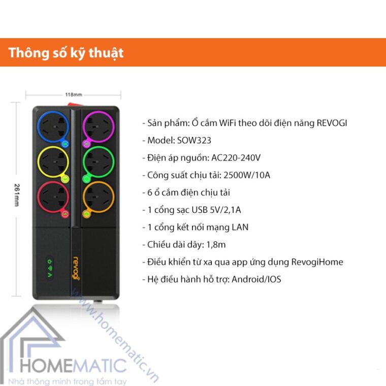 o cam wifi revogi thong so ky thuat