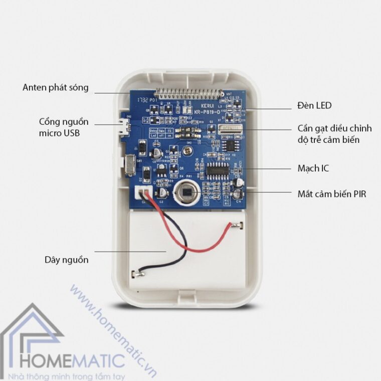 kerui p819 chi tiet linh kien