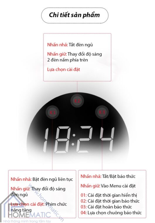 dong ho yd208 phim chuc nang