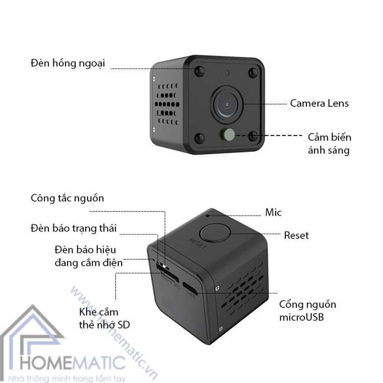 Camera wifi tuya mini HM-WJ01 chi tiet san pham