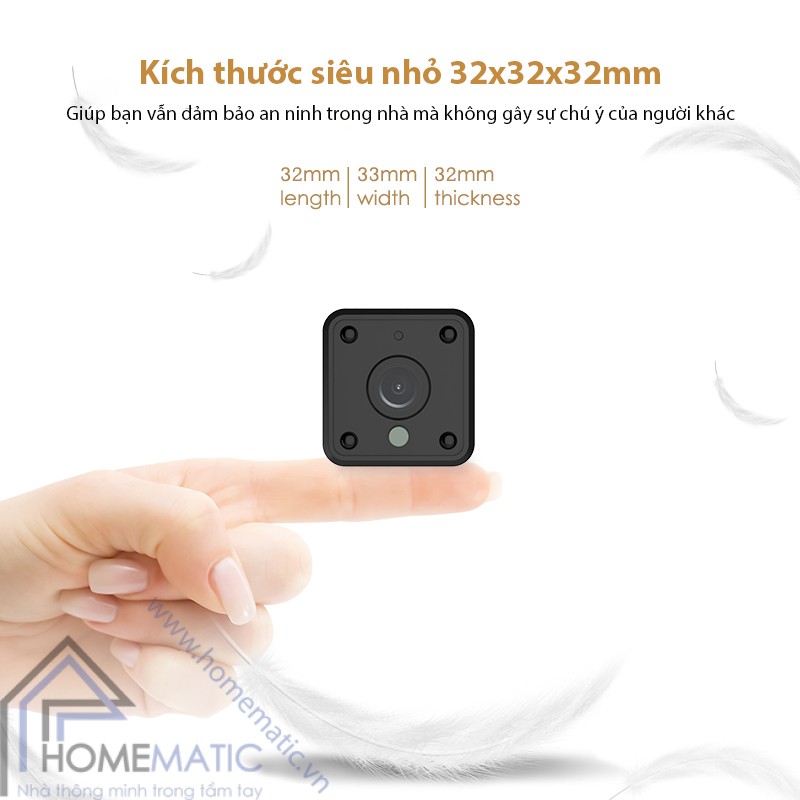 Camera wifi tuya mini HM-WJ01 kich thuoc nho