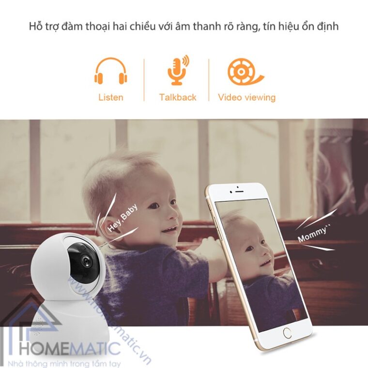 Camera Wifi Tuya HM-CK-88 dam thoai 2 chieu