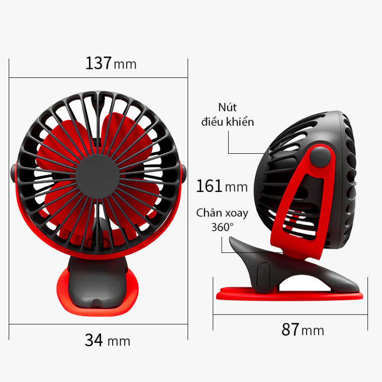 quat yoobao F04 kich thuoc