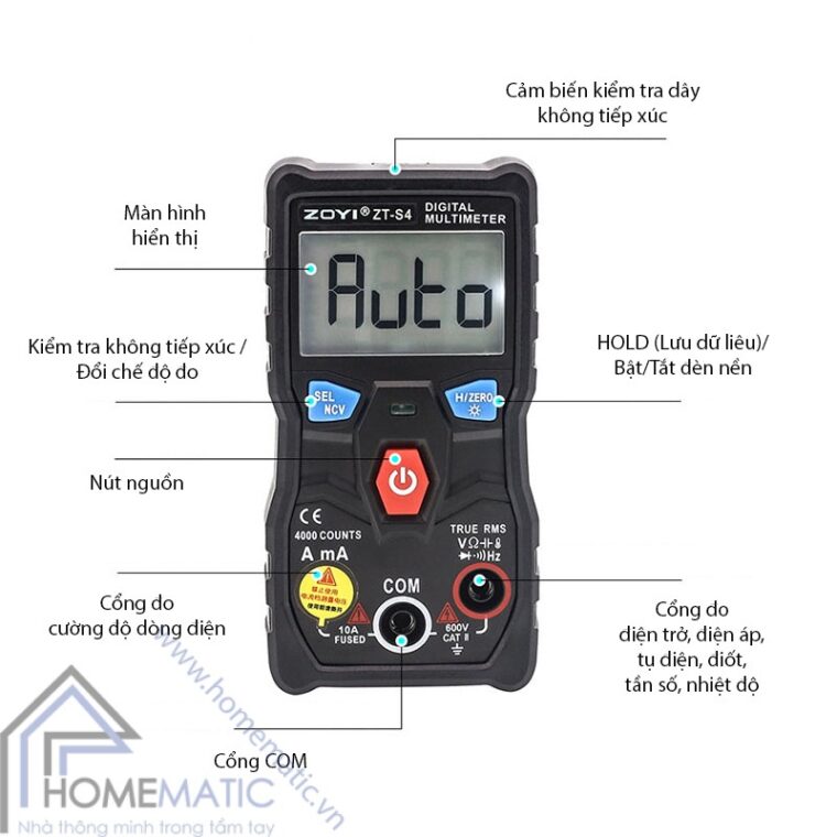 Zoyi ZT-S4 nut chuc nang