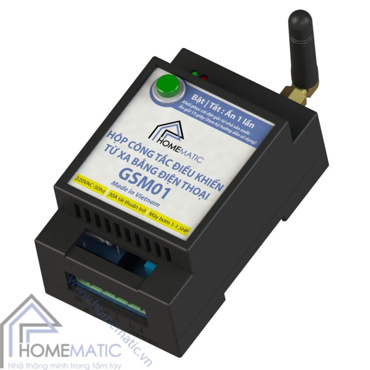 Công tắc điều khiển từ xa bằng điện thoại GSM01