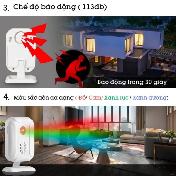 Chuông Báo Khách Không Dây Học Lệnh Thông Minh Cacazi Ks-sf20r