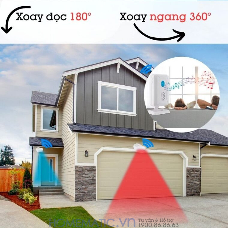 Chuông Báo Khách Không Dây Học Lệnh Thông Minh Cacazi Ks-sf20r