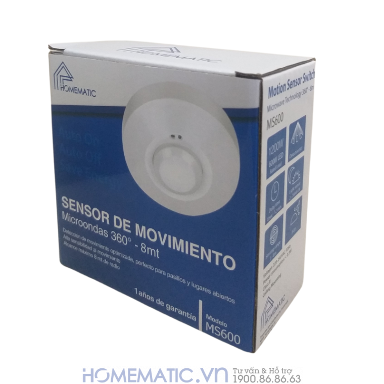 Công Tắc Cảm Biến Chuyển động Radar Lắp Trần Nổi Ms600 Công Tắc Cảm Biến Chuyển động Radar Lắp Trần Nổi Ms600