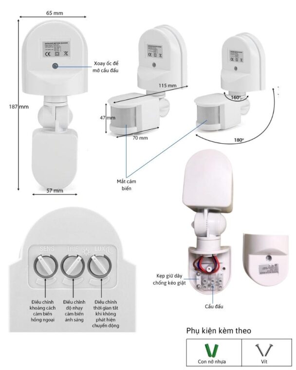 Công Tắc Cảm Biến Chuyển động Hồng Ngoại Am-tg-04w