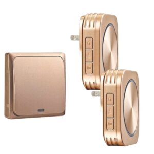 Chuông Cửa Không Dây, Không Dùng Pin Nút Bấm To Yiroka Dq-688 1 nút bấm 2 loa chuông