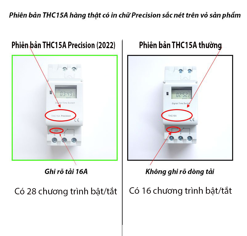 Công Tắc Hẹn Giờ điện Tử Lập Trình Thc15a Precision Công Tắc Hẹn Giờ điện Tử Lập Trình Thc15a Precision