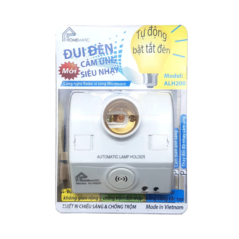 Vỏ bao bì Đui đèn cảm biến chuyển động công nghệ radar vi sóng Homematic ALH200