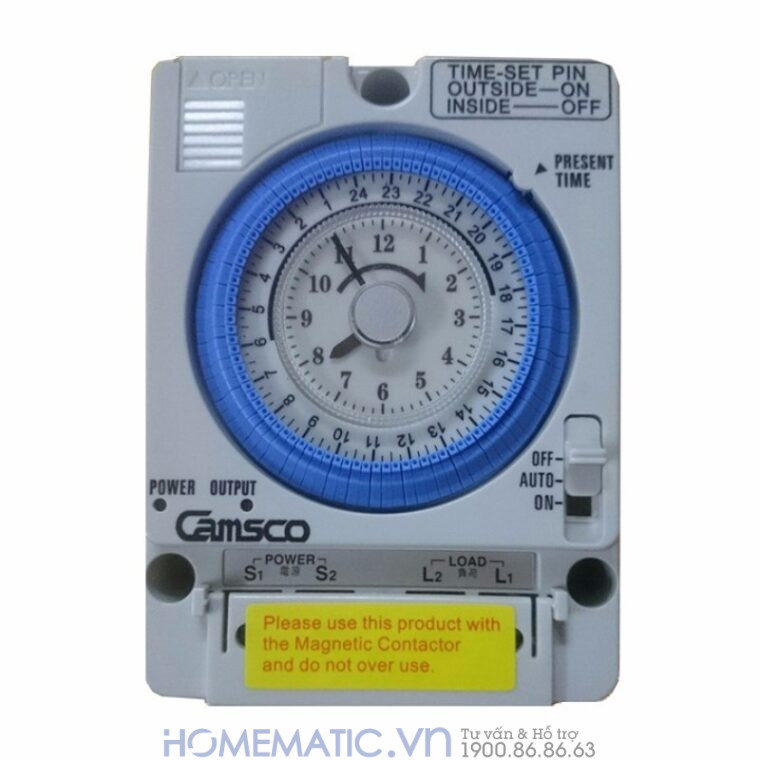 Công Tắc Hẹn Giờ Cơ Bật Tắt Công Suất Lớn 16a Tb388 Precision