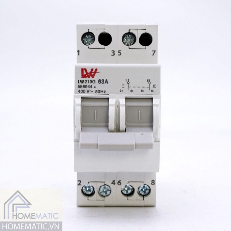 Aptomat chuyển 2 nguồn điện 63A HMLW219G-63A