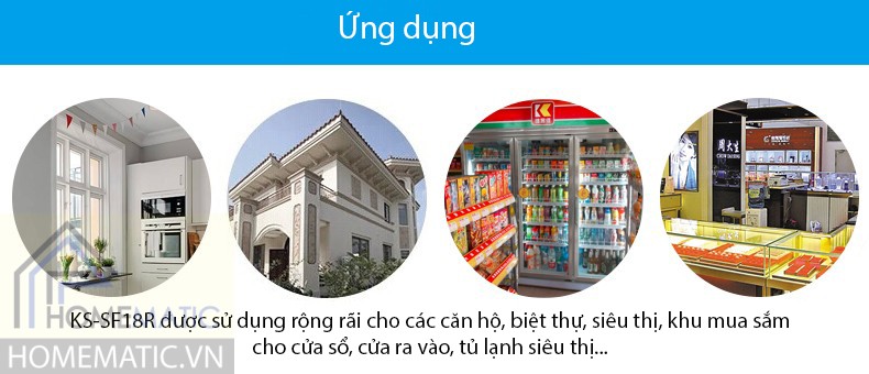 Báo động cảm biến má từ cảm biên rung có remote KS-SF18R