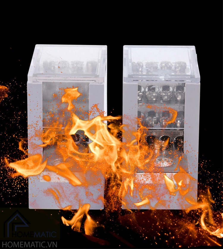 Cầu đấu 1 chia 12 lắp thanh ray tủ điện 250A SJ6G-12