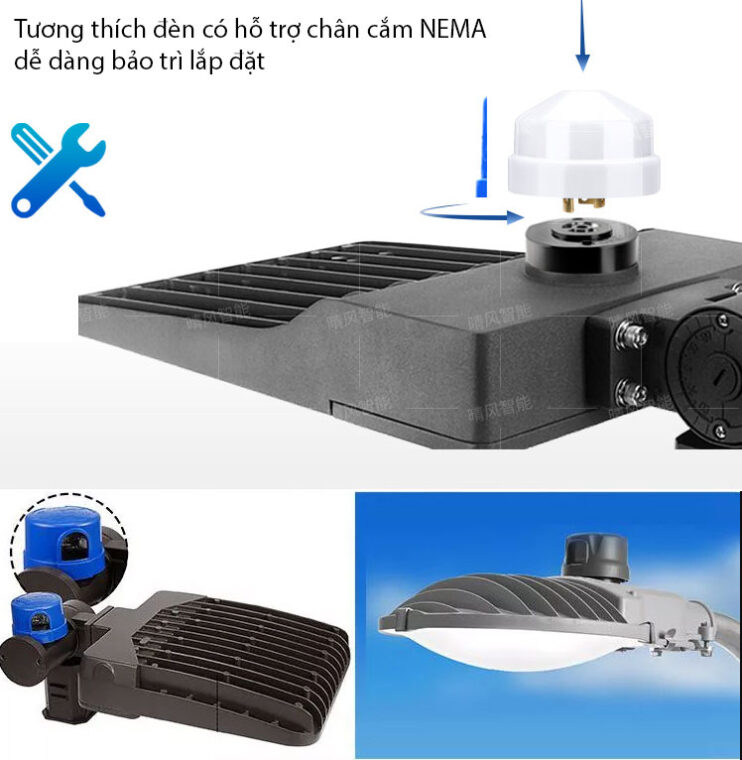 Công tắc cảm biến ánh sáng zodion SS4D dùng chuẩn NEMA