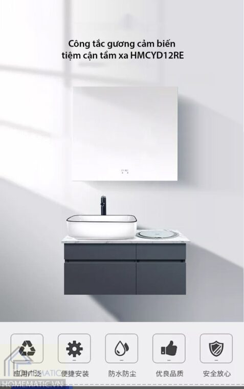 Công tắc dán gương tiệm cận HMCYD12RE