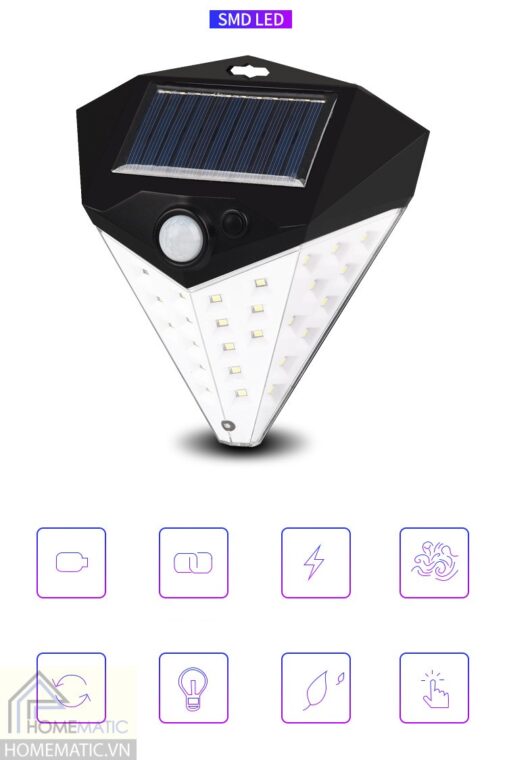 Den LEd cảm bien chuyen dong nang luong mat troi