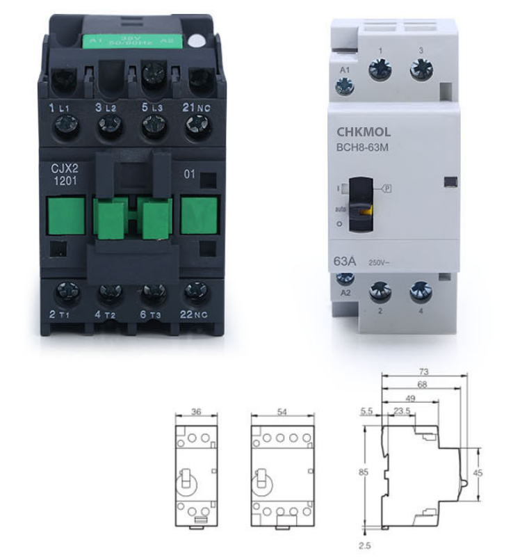 Khởi động Từ Hỗ Trợ Công Tắc Tay Công Suất Lớn 63a Bch863a Khởi động Từ Hỗ Trợ Công Tắc Tay Công Suất Lớn 63a Bch863a