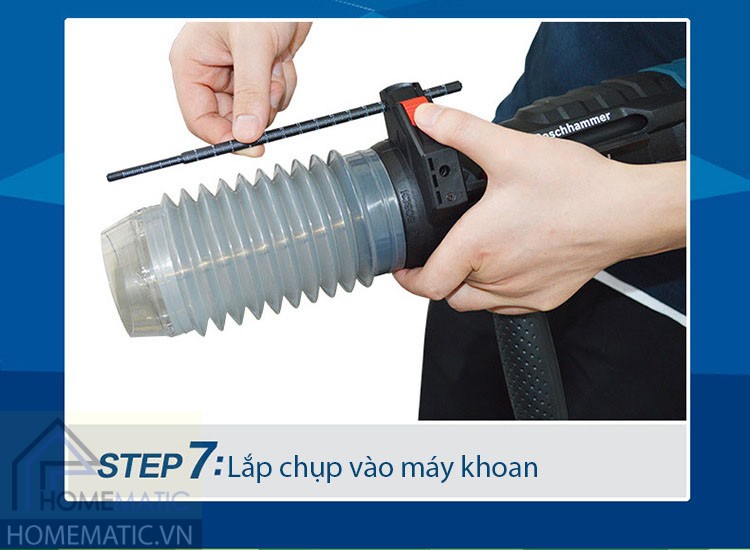 Dung cu chan bui may khoan BOSCH