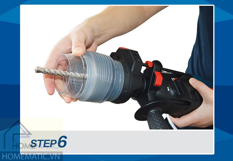 Dung cu chan bui may khoan BOSCH