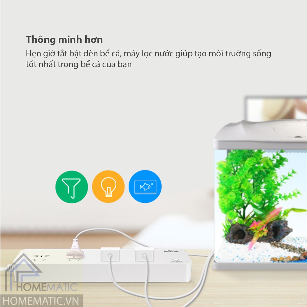 Ổ cắm wifi 4 cổng Broadlink MP1