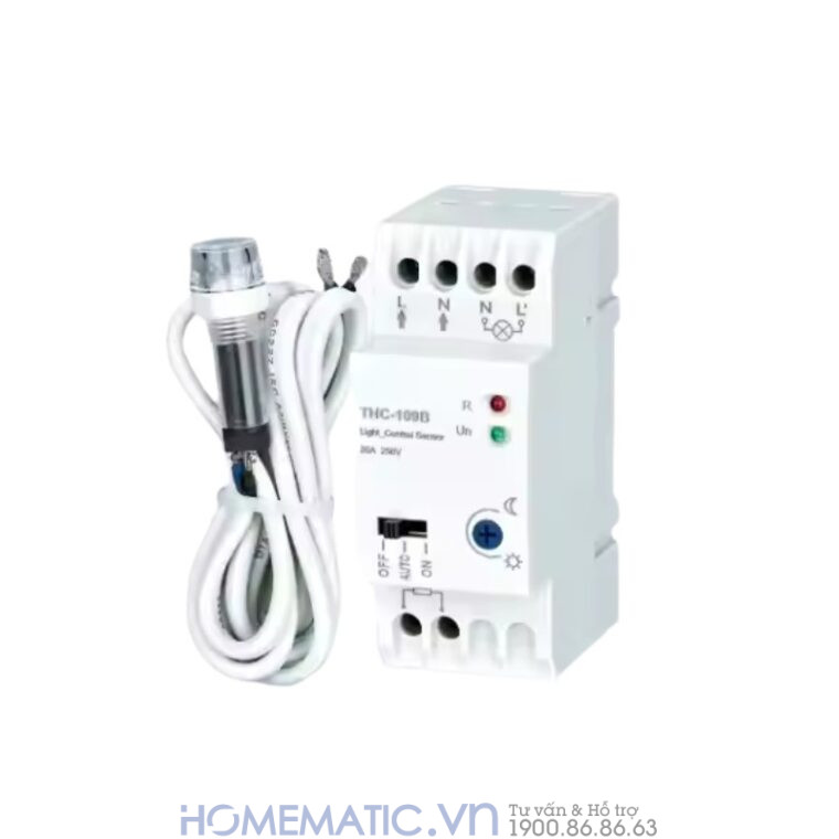 Công Tắc Cảm ứng ánh Sáng Mắt Rời Gắn Thanh Ray Tủ điện Thc-109b