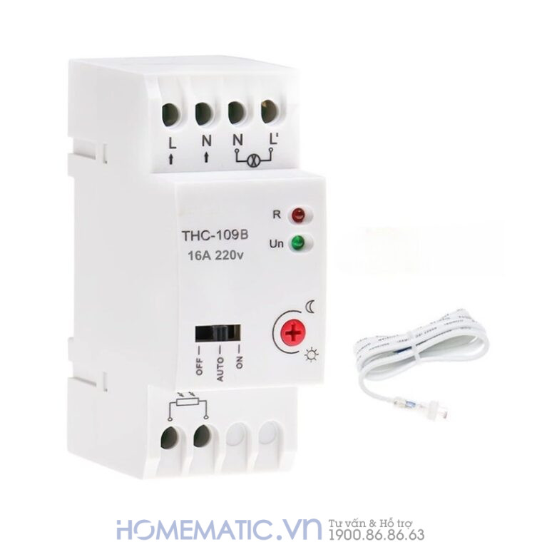 Công Tắc Cảm ứng ánh Sáng Mắt Rời Gắn Thanh Ray Tủ điện Thc-109b