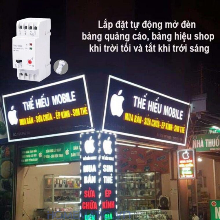 Công Tắc Cảm ứng ánh Sáng Mắt Rời Gắn Thanh Ray Tủ điện Thc-109b