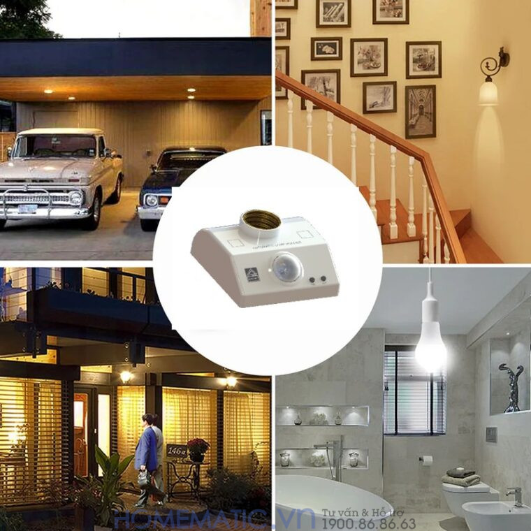 Đui đèn Thông Minh Cảm ứng Chuyển động Thân Nhiệt Homematic Alh300