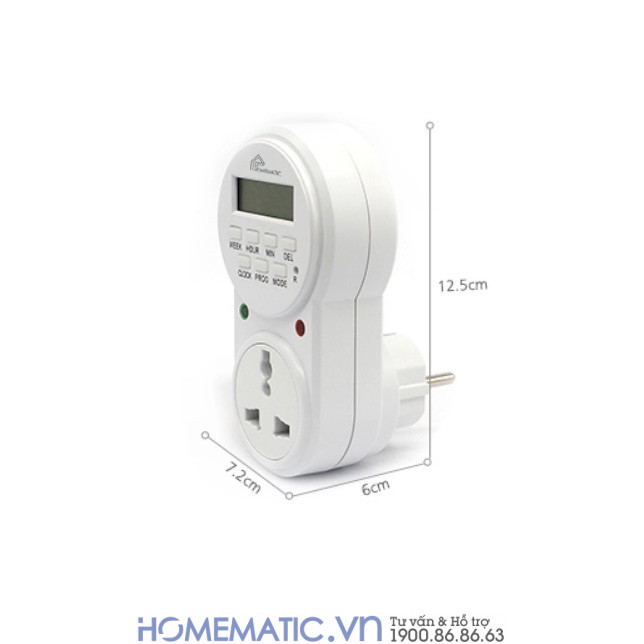 Ổ Cắm Hẹn Giờ điện Tử Homematic Geta-gr Ổ Cắm Hẹn Giờ điện Tử Homematic Geta-gr